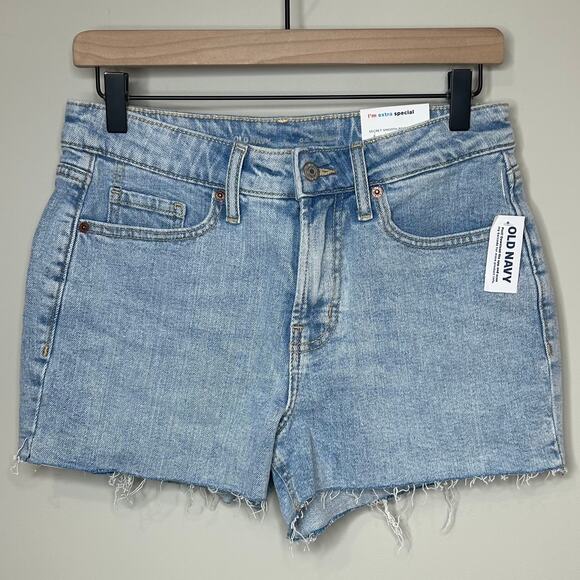 Old Navy High-Rise O.G. Straight Denim Shorts Size 2 NEW 3" Inseam - Picture 1 of 4
